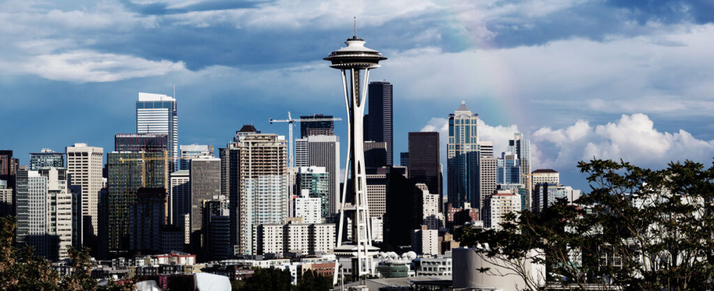 Seattle Skyline Featuring the Space Needle. Where Genki Ventures is based.